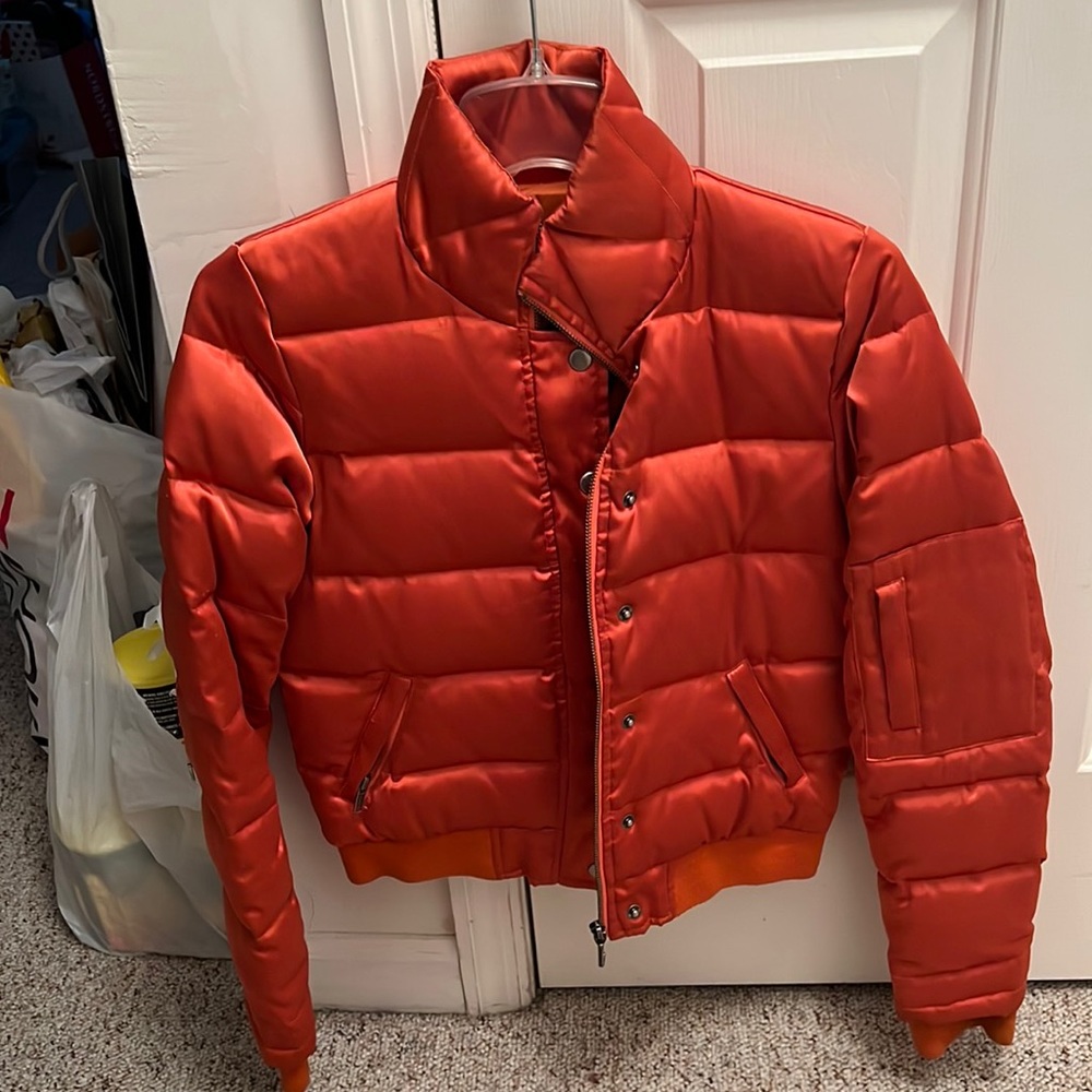 Juicy Couture RARE orange puffer jacket